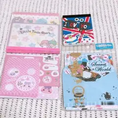 平成レトロ メモ帳 レターセット 4点まとめ売り