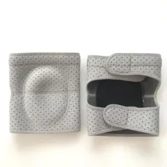 美品　膝あて　ライトグレー　Lサイズ