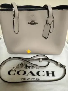 COACH トートバッグ ショルダーストラップ付