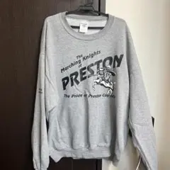 グレー プリント入り スウェット M