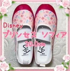 【新品】プリンセス ソフィア 上履き 上靴 ピンク 総柄 可愛い 希少 20cm