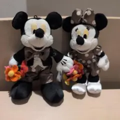 タグ付き　ディズニー ワンマンズドリーム ミッキー ミニー ぬいぐるみバッジ