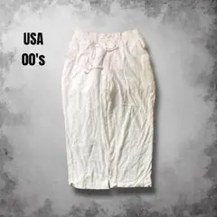 00s COMO VINTAGE ワイドレッグ リネンイージーパンツ USA