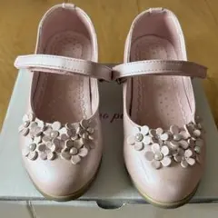 メゾピアノ　お花ストラップシューズ　18cm　フォーマル
