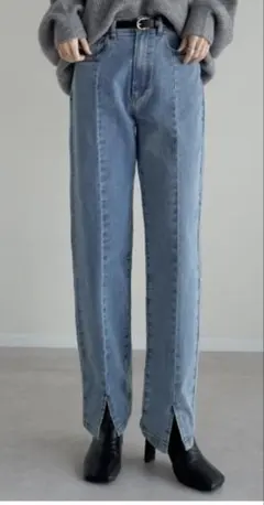 Re:edit スリット入りデニムパンツ Mサイズ