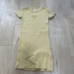 ZARA 半袖ワンピース 6-7歳 イエロー　120cm