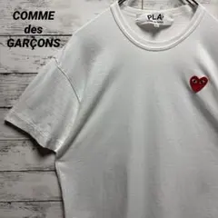 a664c【希少なXL】プレイコムデギャルソン　ワンポイントハート　半袖Tシャツ