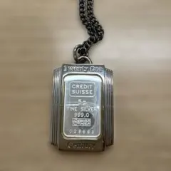 Credit Suisse 5g シルバー ペンダントネックレス