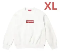 Supreme Washed Box Logo Crewneck White