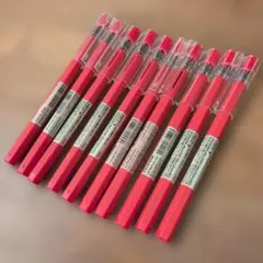 無印良品　中性ゲルインキ六角ボールペン　0.25㎜　赤　10本セット　廃盤品