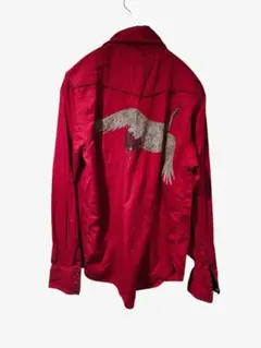 cabane de zuuca Crane Emb Shirt Redのサムネイル