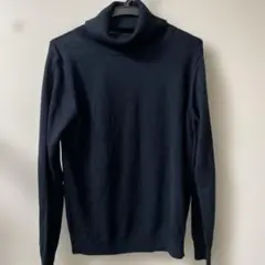 COMME CA ISM タートルネックニット XL ダークネイビー
