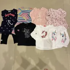 GAP H&M 等　子供服 女の子 まとめ売りワンピース ロンT 等8点セット