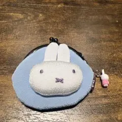 みっふぃーおやつ堂　がま口コインケース　ブルー