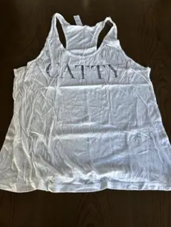 Forever21プリント ホワイト タンクトップ