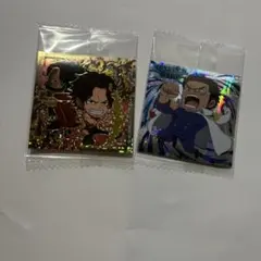 大*将様 ワンピース大海賊シールウエハースLOG.12エース/ロジャー ガープ