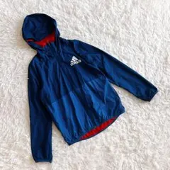 adidas アディダス キッズ ウインドブレーカー 150 ネイビー