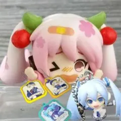 初音ミク　グッズ　まとめ売り　桜ミク 　雪ミク　ラバチャーム　5種のサムネイル