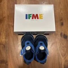 IFME 青 サンダル マジックテープ付き 13.0