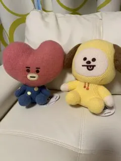 BT21 ぬいぐるみ ニットブラッシュ チミータタ セット