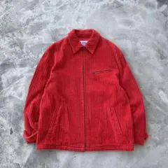 コーデュロイジャケット ジップアップ ドリズラー 太ウネ 古着