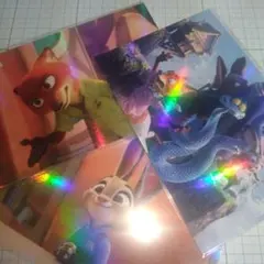 ズートピア　海外　限定　ホログラム　ポストカード　ズートピア2　ニック　韓国