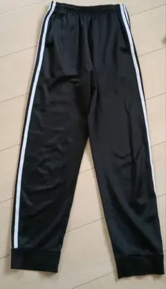 ブラックジャージズボン 160