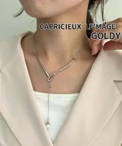 未使用 GOLDY パールYネックレス シルバー カプリシューレマージュのサムネイル