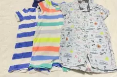 ベビー服セット（ストライプ・海柄）