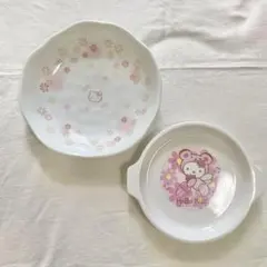 美品　ハローキティ　グラタン皿　大皿　食器　お皿　和柄　花柄