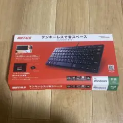BUFFALO 有線パソコン用コンパクトキーボード 黒　BSKBU300BK