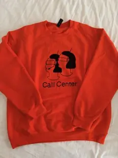 【ポッポコピー】 裏起毛スウェット Call Center