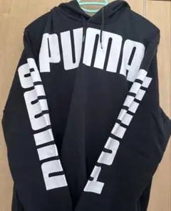 PUMA プーマ パーカー ビックロゴ ブラック