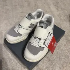 New Balance 550 スニーカー ホワイト/グレー　19センチ