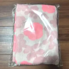 【新品未開封】ILLUMS フリースビッグブランケット 花柄 ピンク