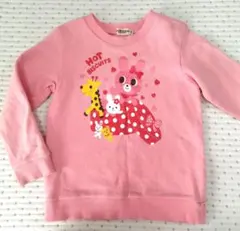 ミキハウス ホットビスケッツ 110 トレーナー ピンク