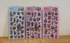 ズートピア　3Dステッカー 空気シール3枚セット まとめ売り　ボンドロ　即日発送