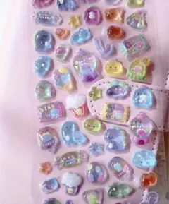 新品　恐竜シール　ボンボンドロップシール　ぷっくりシール　硬め