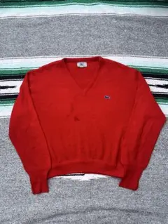 70s IZOD LACOSTE Ｖネックニットのサムネイル