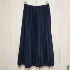 ユニクロ　プリーツロングスカート　ブラック　レディース　Mサイズ