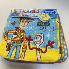 新品　タグ付　ディズニー　ピクサー　トイストーリー　プチタオル5枚組セット