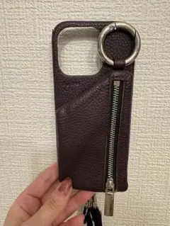 ajew iPhone15proケースストラップ付き