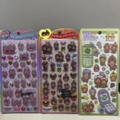 【正規品】うるちゅる ポップシール　平成はっぴーフォン　もんちっち