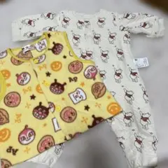 ユニクロ　プーさんロンパース70cm アンパンマン　スリーパー 100cm