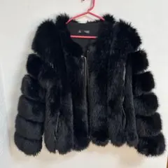 ファー アウター ブラック