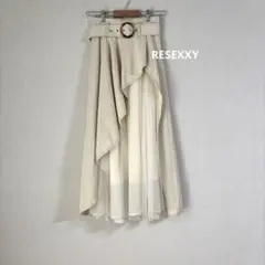 RESEXXY チュール ドッキング ボリューム スカート ロング アイボリー