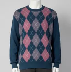 ☑️【TRUSSARDIトラサルディ】メンズニットセーターヴィンテージアーガイル柄