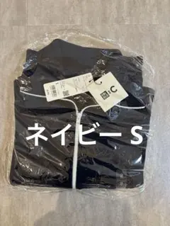 【完売品】ユニクロC ミラノリブフルジップカーディガン ネイビー S