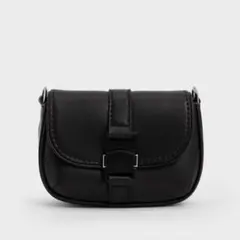 CHARLES & KEITH ブラック　ショルダーバッグ