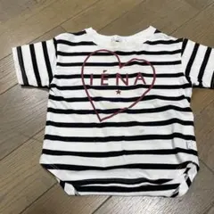 IENAアンファン　ロゴボーダーtシャツ Ｓサイズのサムネイル